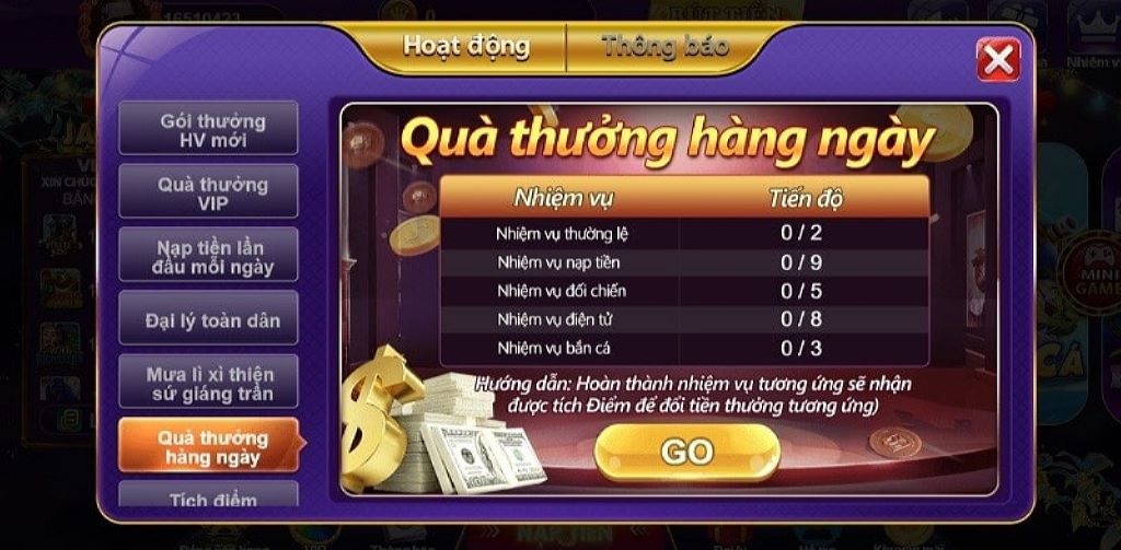 Đăng ký để chơi game nhận thưởng